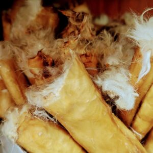 Furry Rabbit Skin Roll