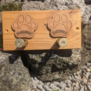 Dog Lead Holder... Personalised Paw Print #2